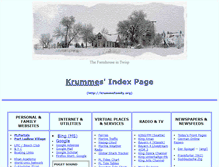 Tablet Screenshot of krummefamily.org